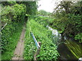 Shire Ditch and footpath with boardwalk, Uxbridge