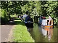 Narrowboats along the Staffordshire and Worcestershire Canal