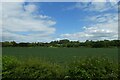 Farmland beside the railway