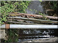 Rusting pipes over the Chew