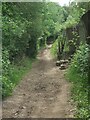 Public footpath along the eastern boundary of Broadlands, Bridgend