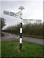 Direction Sign ? Signpost on the B1035 in Beaumont cum Moze parish