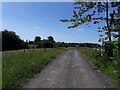 Unsurfaced lane leading to Shifnal Manor houses