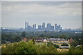 Docklands skyline seen from North Downs