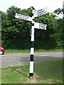 Direction Sign ? Signpost on Temple Lane in Cressing