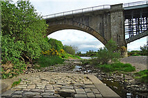 NJ3459 : Old Spey Bridge by Anne Burgess
