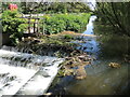 A weir and footbridge