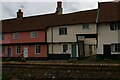 TM1763 : Cottages on Debenham High Street by Christopher Hilton