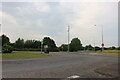 TL2071 : Roundabout on Thrapston Road, Brampton by David Howard