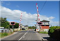 Level crossing and signal box, Errol Station