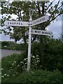 Direction Sign ? Signpost on Moat Road, Fordham