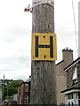 Hydrant sign on telephone pole on Pant Road, Bethesda