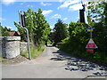 Private road beside the railway, Invergowrie