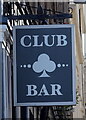 Sign for the Club Bar, Dundee