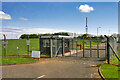 NU2312 : Entrance to Royal Air Force Boulmer Ops Site at Lesbury by David Dixon