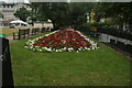 View of a flowerbed in Finsbury Square