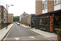 TQ3482 : View up Turin Street from Bethnal Green Road by Robert Lamb