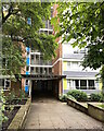 Entrance to Knoll Court flats, Farquhar Road, SE19