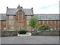 A courtyard behind the old hospital