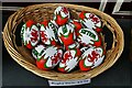 Haverfordwest, Bridge Street: The Sheep Shop, a gift shop and an apt display