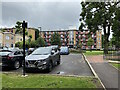 Sawyer House from outside Telfer House, Kingswood Estate, East Dulwich