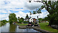 Canal with private wharf near Barlaston, Staffordshire