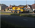 ST3091 : Yellow mobile crane, Malpas, Newport by Jaggery