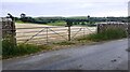 Field gateway on south side of road east of Sandwath Bridge