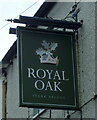 SD3084 : Sign for the Royal Oak, Spark Bridge by JThomas