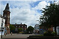 Rugeley Town Centre and Clock Tower