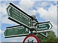 TL2871 : Houghton Lock - Signposts by Colin Smith