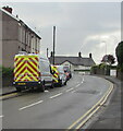 Two Highway Maintenance vans, Pillmawr Road, Malpas, Newport