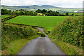 Heading down a steep hill on Leglands Road