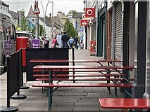 H4572 : Street dining, Market Street, Omagh by Kenneth  Allen