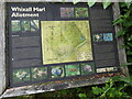 Information board on Whixall Moss Marl Allotment