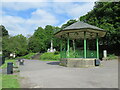 SE0511 : Marsden Park bandstand and war memorial, Marsden by Malc McDonald
