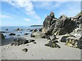 SH2034 : Coastal rocks on Traeth Penllech by Oliver Dixon