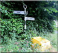 Old-style signpost near Llandenny, Monmouthshire