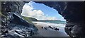 SN2952 : Traeth Penbryn from a Cave on the Beach by Anthony Parkes