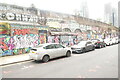 View of street art on a wall on Sclater Street #3