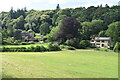 View across field to houses in Sutton Hill