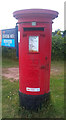 SD1869 : Elizabeth II postbox on Ironworks Road, Barrow-in-Furness by JThomas