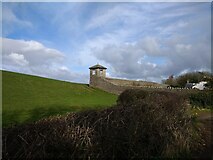 SD4968 : Tower on the corner of a walled garden on Mount Pleasant Lane by shikari