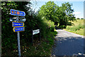 H4480 : Ulster Way signs, Dunbreen by Kenneth  Allen