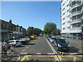 A397 Northern Road Cosham at the level crossing