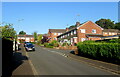 Clear blue sky over Aspen Way, Malpas, Newport