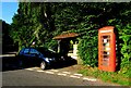 Former red phonebox, Bettws Newydd, Monmouthshire