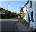 Road past the Black Bear Inn, Bettws Newydd, Monmouthshire