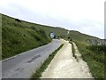 SZ3085 : The road to the Needles headland by Steve Daniels