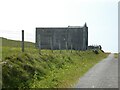 NL9546 : Tiree - Disused military building on road to Tràigh Hough by Rob Farrow